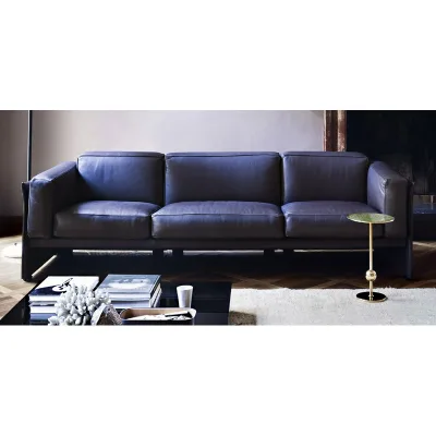 Cassina Divano 3 posti Duc-Duc con struttura in legno e seduta a scelta da 242 cm
