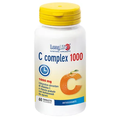 LongLife C Complex 1000 Integratore Vitaminico 60 Tavolette Rilascio Graduale