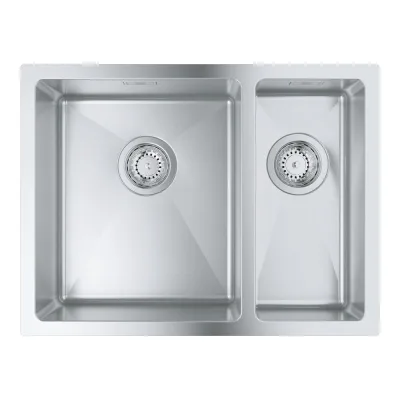 Grohe Lavello due vasche 31577SD1 finitura acciaio inox da 60x45 cm