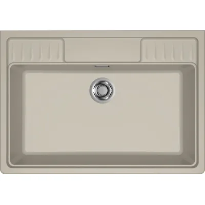 Elleci Lavello una vasca SPAZIO 900 LKS90095 finitura composito K95 champagne da 90x63.5 cm