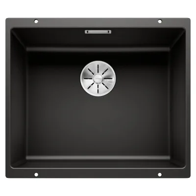 PRONTA CONSEGNA - Blanco | Lavello una vasca SUBLINE 500-U 1525995 finitura nero da 53x46 cm - Sottotop