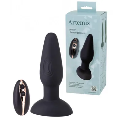 Artemis plug anale dilatatore Pulsante funzione puffing 14, 5 cm vibrazioni