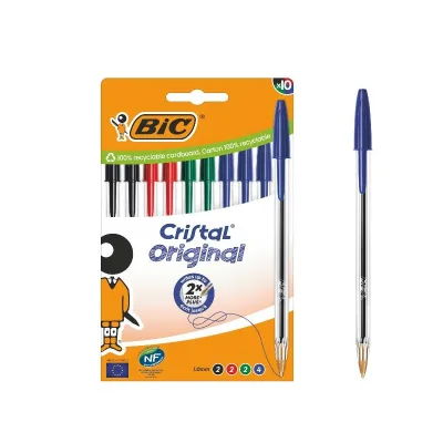 BIC CF10 CRISTAL MED ASSORTITO 1MM 516354