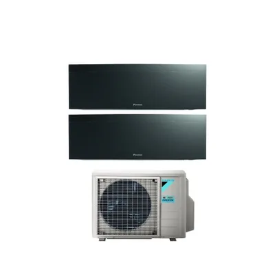Climatizzatore Condizionatore Daikin Bluevolution Dual Split Serie EMURA BLACK III Inverter 9000+18000 Btu con 2MXM50N Wi-Fi Integrato 9+18 A+++/A++