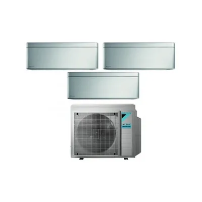 Climatizzatore Condizionatore DAIKIN BLUEVOLUTION Trial split serie STYLISH TOTAL SILVER Inverter da 7000+9000+9000 btu con 3MXM52N WI-FI INTEGRATO R-32 7+9+9 A+++/A++