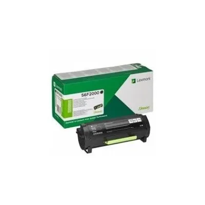 TONER ORIGINALE LEXMAR 56F2000 MS321 MX421 MS521 MX622 NERO 6K