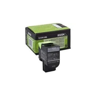 TONER ORIGINALE LEXMARK CX310 CX410 CX510 80C2SK0 802SK NERO 2.5K