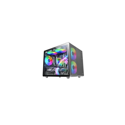 CASE MARS Gaming MC-400 Doppia fotocamera Raffreddamento triplo FRGB Finestra in vetro temperato