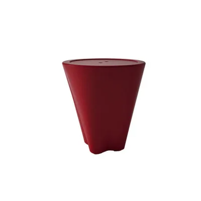 Eva Calòr Vaso fiore portapellet 2910107600 finitura rosso