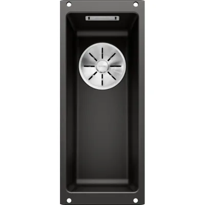 Blanco Lavello una vasca SUBLINE 160-U 1525981 finitura nero da 19x46 cm - Sottotop