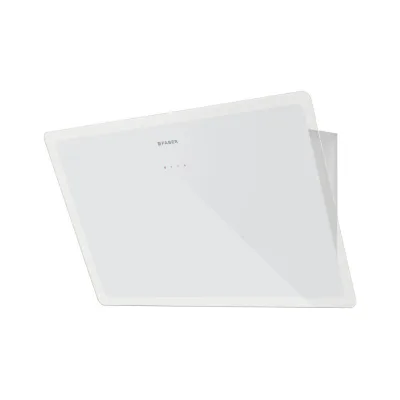 Faber Cappa a parete GLAM-LIGHT EV8+ WH/T A80 110.0456.143 finitura vetro bianco e trasparente da 80 cm