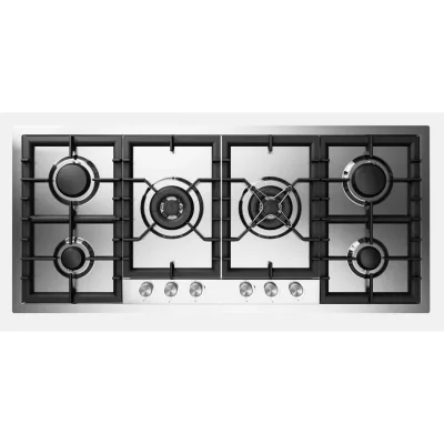 Ilve Piano cottura gas filotop Professional Plus HCPT125DD in acciaio inox da 118 cm