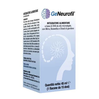 Geneurofil 45 ml senza glutine naturalmente privo di lattosio