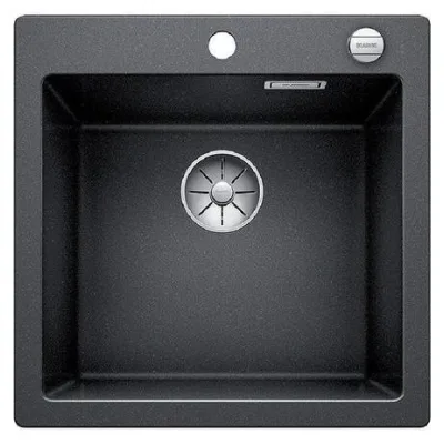 Blanco | Lavello una vasca PLEON 5 1521504 finitura antracite da 51.5x51 cm - Sopratop