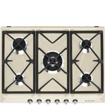 Smeg S Piano cottura a gas SR975PGH finitura panna da 70 cm - IN PROMOZIONE FINO AL 6/07