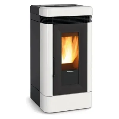 Extraflame Stufa a pellet ventilata LUCIA.16 1292501 finitura bianco