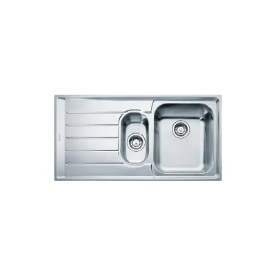 Franke: Lavello una vasca con vaschetta e gocciolatoio a sinistra Neptune NEX 251 127.0059.717 finitura inox da 100,4x51,4 cm