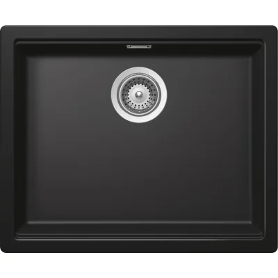 Schock Lavello una vasca KIRUNA N100LU KIRN100LU75 finitura nero opaco da 53.8x43.8 cm