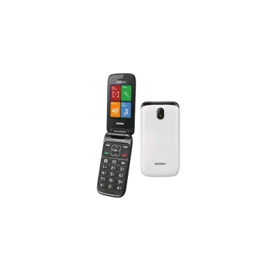 BRONDI STRIKE 4G DUAL SIM 2.8" CLAMSHELL FLIP ATTIVO 3 TASTI CHIAMATA RAPIDA 4G LTE LIGHT GREY