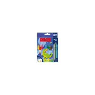 FABER CASTEL CF10+3 PENNARELLI DINO + STICKERS 554214