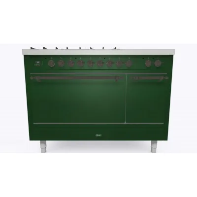 Ilve Cucina P12N da incasso Nostalgie P12SDQNE3 doppio forno cieco e piano cottura 5 fuochi con coupe de feu e dual da 120 cm