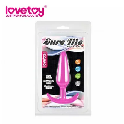 Plug anale slim silicone fucsia base ergonomica sex toy waterproof 10 cm Lure Me Slim