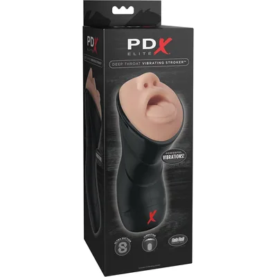 Pipedream PDX Elite Deep Throat Masturbatore Uomo Vibrante Fanta Flesh 24 cm