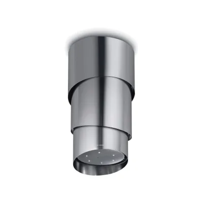 Faber Cappa a isola sospesa PAREO PLUS KL 345.0492.593 finitura acciaio inox da Ø50 cm