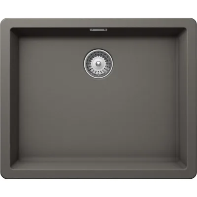 Schock Lavello una vasca GALAXY N100L GALN100LA91 finitura silverstone da 55.6x45.6 cm