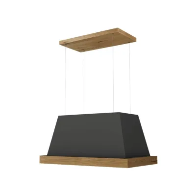Faber Cappa a isola THEA ISOLA EV8 DG MATT F80 SC 321.0517.782 finitura grigio scuro opaco da 80 cm – Cornice non inclusa