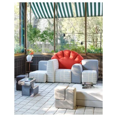 Cassina Divano 3 posti Tramonto a New York con rivestimento in tessuto da 240 cm - Edizione Limitata