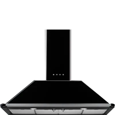 Smeg S Cappa aspirante a parete KT110BLE finitura nero da 110 cm