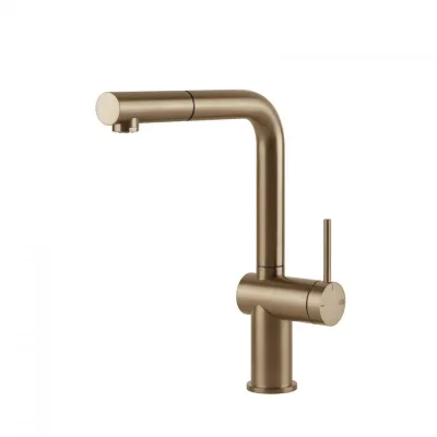 PRONTA CONSEGNA - Gessi Miscelatore monocomando con doccetta estraibile Inedito Collection 60433 726 finitura Warm Bronze Brushed PVD - IN PROMOZIONE FINO AL 5/09