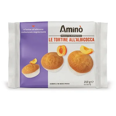 Amino Aproteica Tortine Albicocca 4pz