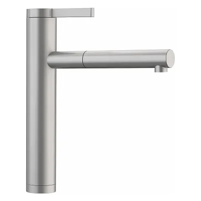 Blanco Miscelatore monocomando con doccetta estraibile LINEE-S 1517593 finitura acciaio massiccio