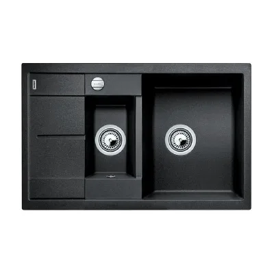Blanco | Lavello una vasca con vaschetta e gocciolatoio METRA 6 S Compact 1513473 finitura antracite da 78x50 cm - Sopratop