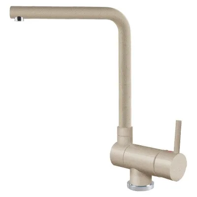 Elleci Miscelatore monocomando reclinabile con canna girevole DANUBIO MGKDAN51 finitura G51 avena