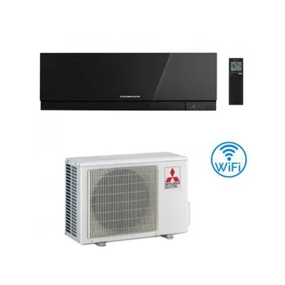 Climatizzatore Condizionatore Mitsubishi Electric Serie KIRIGAMINE ZEN BLACK MSZ-EF 18000 Btu Inverter MSZ-EF50VGKB Wi-Fi Integrato R-32 A+++/A++