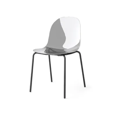 Connubia Sedia Academy CB2170 con struttura in metallo e seduta in policarbonato - IN PROMOZIONE FINO ALL' 11/07