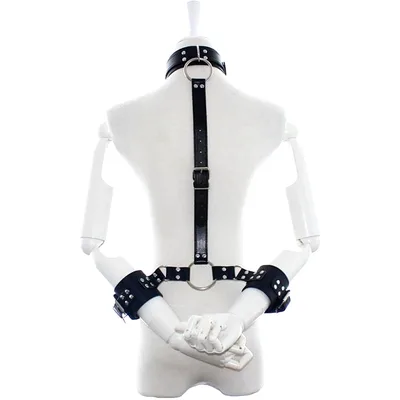 Latetobed BDSM line Set collare + manette per bondage fetish BDSM scomponibile