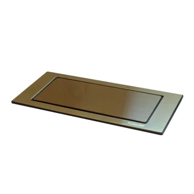Foster Portaprese da incasso 8000 119 in acciaio PVD gold