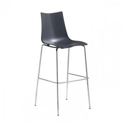 Scab Sgabello Zebra art. 2566 con struttura in metallo e scocca in tecnopolimero da h. 65 cm - CON VOUCHER 15% NEL CARRELLO