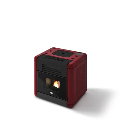 Eva Calòr Stufa a pellet DADO 901671800 finitura rosso