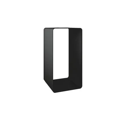 Eva Calòr Porta legna PL 5 9013069600 finitura nero goffrato