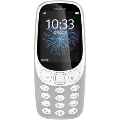 NOKIA 3310 DUAL SIM 2.4" MOBILE PHONE 2G CAMERA LED EUROPA GRIGIO