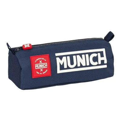 Astuccio Scuola Munich Storm Blu Marino (21 x 8 x 7 cm)