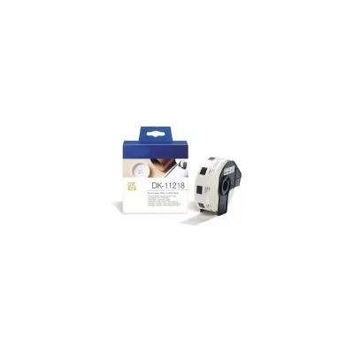 ETICHETTE ORIGINALI BROTHER DK11218 DK-11218 pretagliate originali 1000 unità Diametro 24 mm