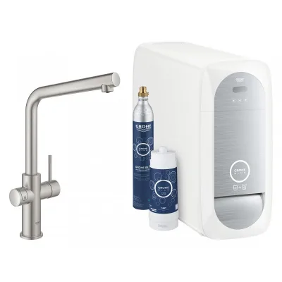 Grohe Miscelatore Blue Home monocomando 31454DC1 finitura super steeel