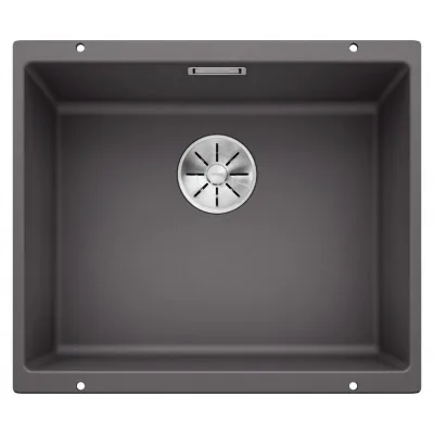 PRONTA CONSEGNA - Blanco | Lavello una vasca SUBLINE 500-U 1518966 finitura grigio roccia da 53x46 cm - Sottotop