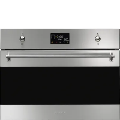 Smeg Forno compatto combinato microonde Galileo Micro combi da incasso SO4302M1X finitura acciaio inox antimpronta da 60 cm